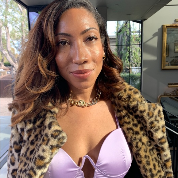 Honey Punch Leopard Print Teddy Jacket - Picture 4 of 5